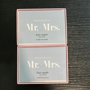 Kate Spade Mr. and Mrs. Thank You Notes